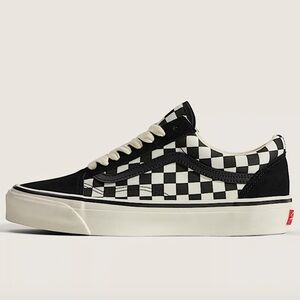 Black and White Checkerboard Vans